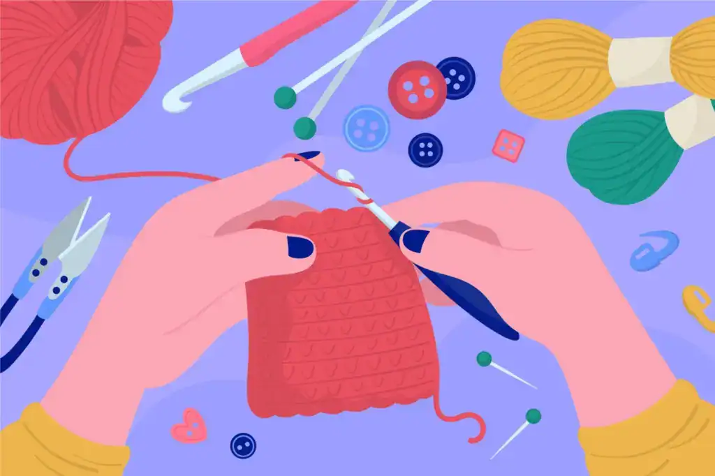 鉤針編織是減緩壓力的好方法之一