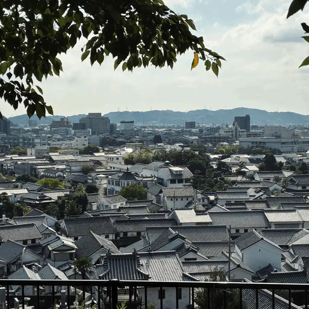 阿智神社是倉敷美觀地區的至高點,可以俯瞰整個倉敷老街。